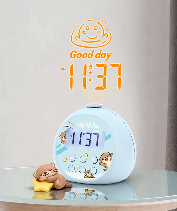 Reloj despertador con proyección