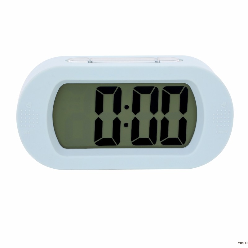 Reloj despertador LCD con dígitos grandes y funda de silicona - Virtue